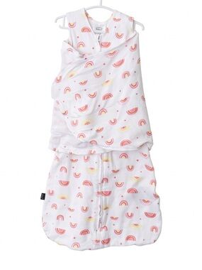 NWOT Halo Baby Sleepsack Cotton White Pink Rainbow
Design Size Small 3-6 Months